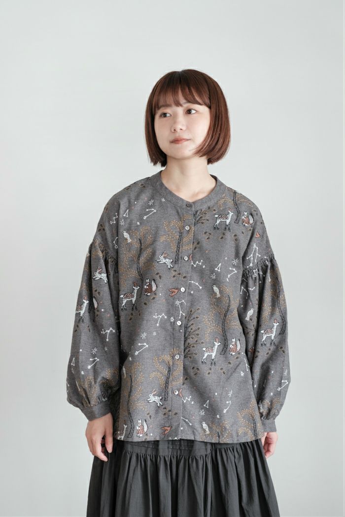 marble SUD マーブルシュッド starry forest ソデシャーリングブラウス