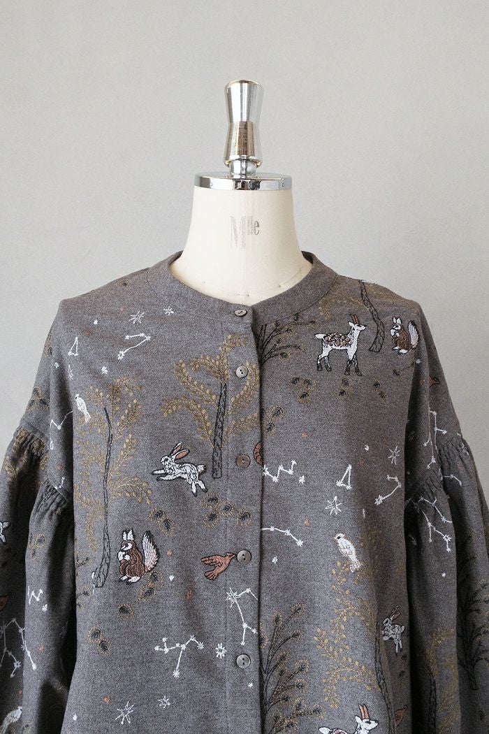 marble SUD マーブルシュッド starry forest ソデシャーリングブラウス