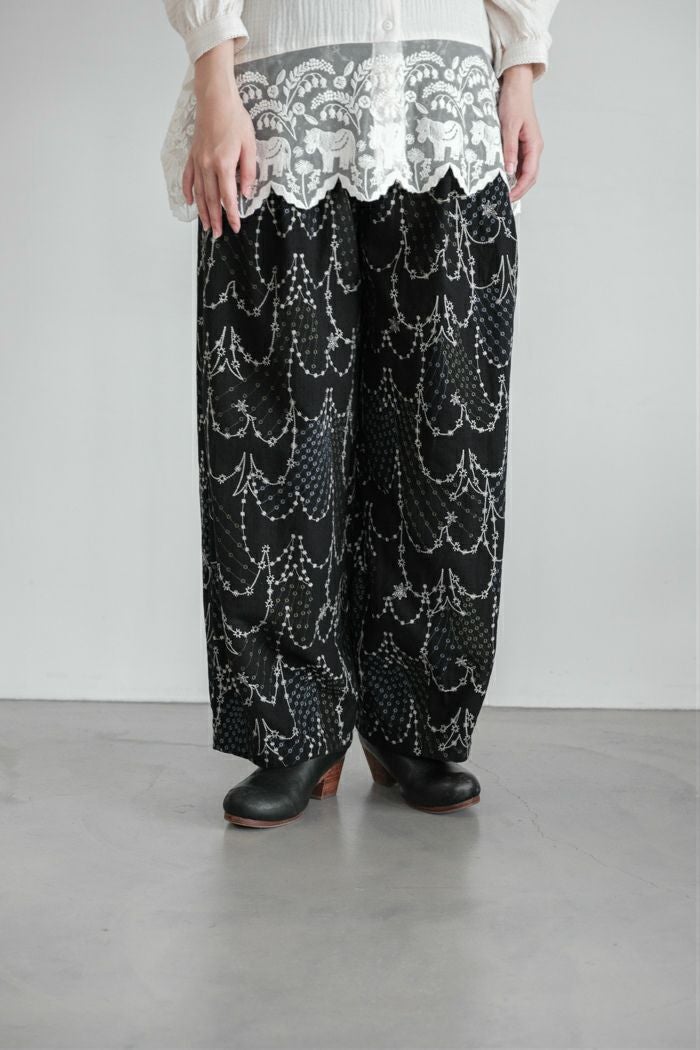 marble SUD マーブルシュッド EMB swallow クラウンパンツ(25AW