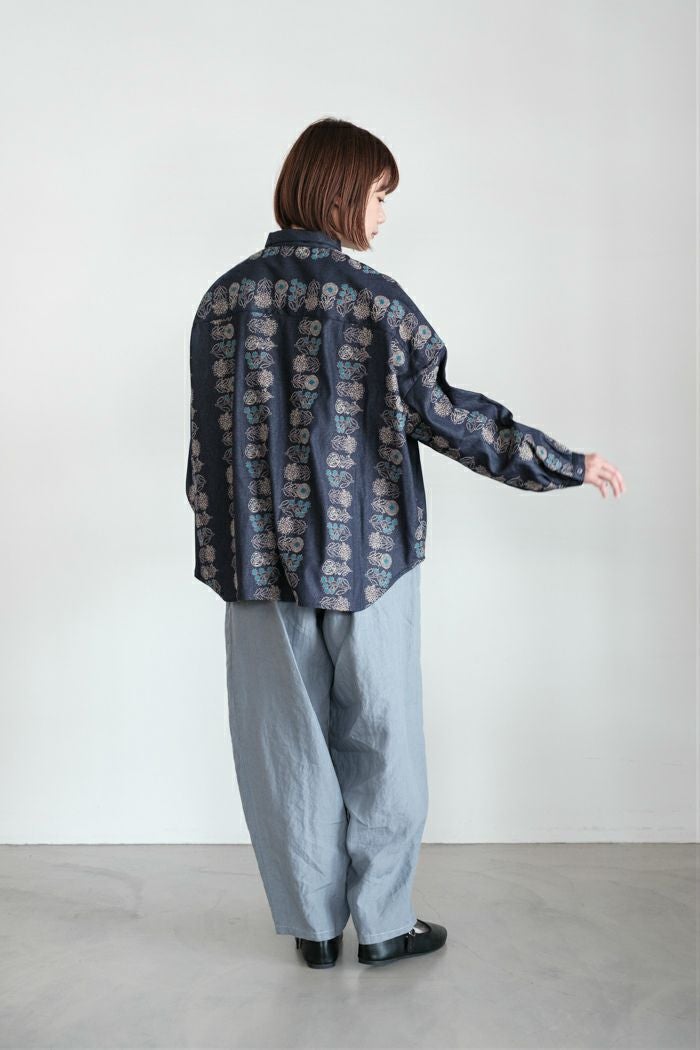 marble SUD マーブルシュッド flower language プチカラーシャツ(25AW