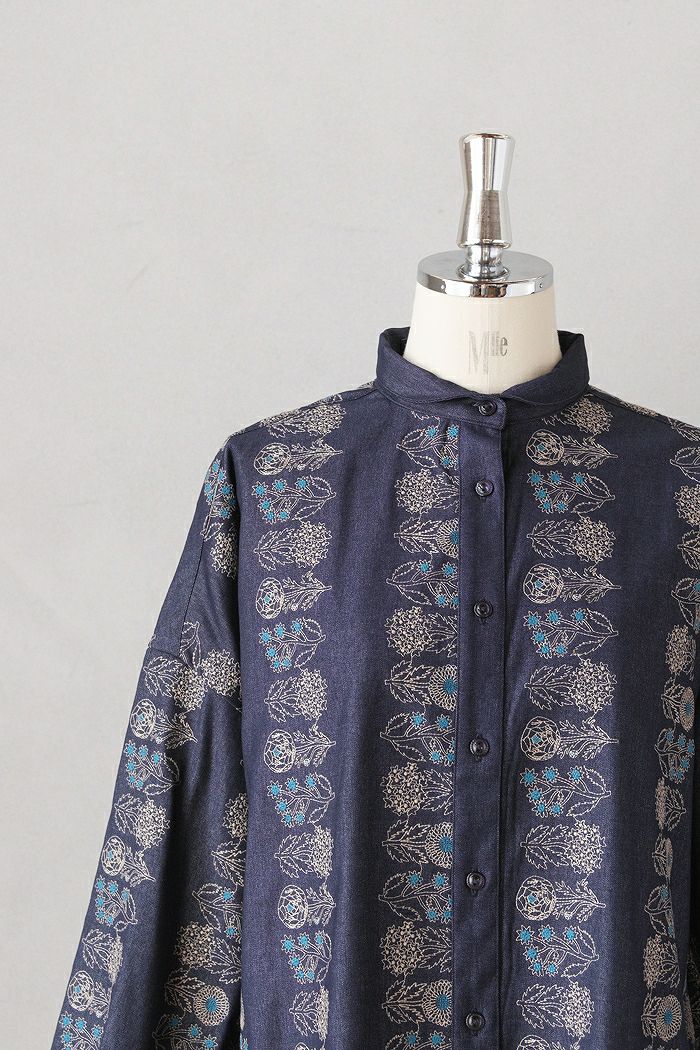 marble SUD マーブルシュッド flower language プチカラーシャツ(25AW