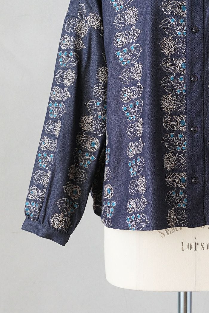 marble SUD マーブルシュッド flower language プチカラーシャツ(25AW