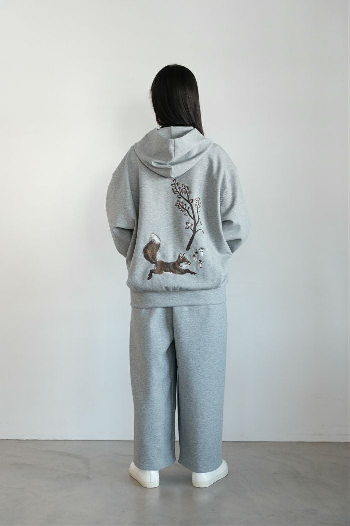 marble SUD マーブルシュッド EMB fox ジップフーディー(25AW) | T.T.