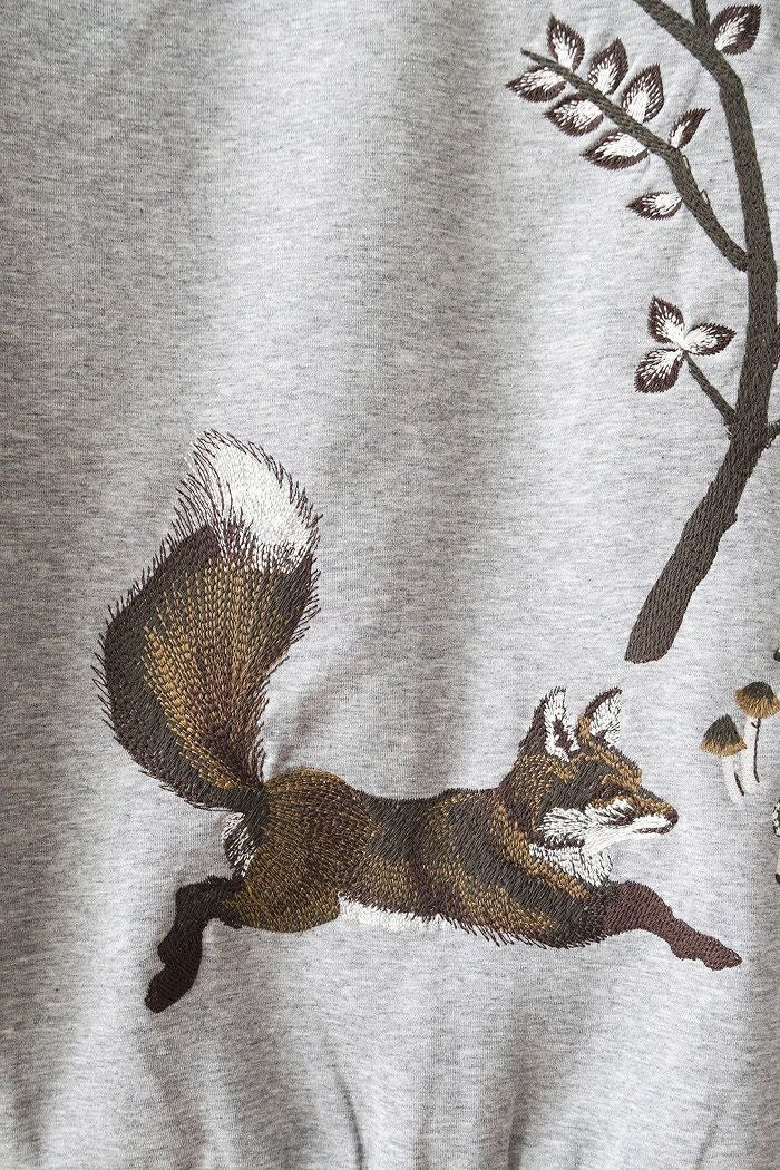 marble SUD マーブルシュッド EMB fox ジップフーディー(25AW) | T.T.