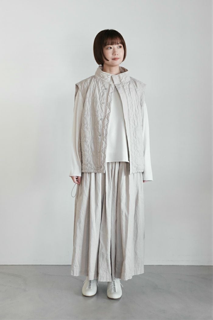 marble SUD マーブルシュッド シマエナガキルト ベスト (25AW) | T.T.