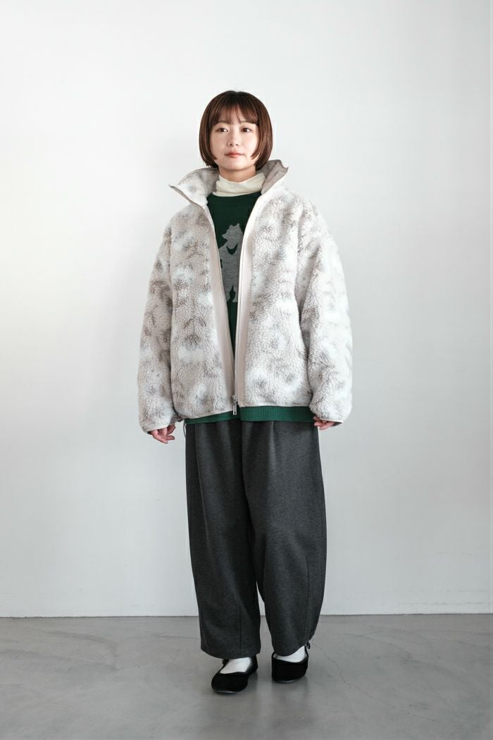 marble SUD マーブルシュッド fuwa fuwa flower ジップアップブルゾン