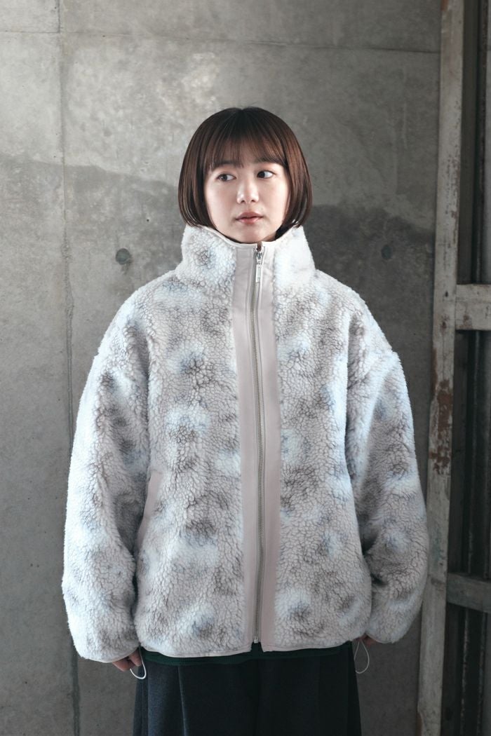 マーブルシュッド　アウター　フワフワフラワー marble SUD マーブルシュッド fuwa fuwa flower ジップアップブルゾン