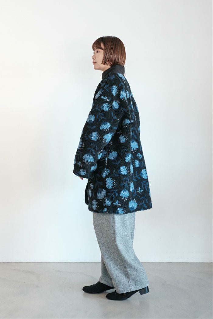marble SUD マーブルシュッド fuwa fuwa flower スタンドカラーコート
