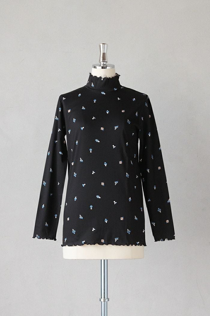 マーブルシュッド　フラワーライン　ブラウス marble SUD マーブルシュッド flower language プチカラーシャツ(25AW