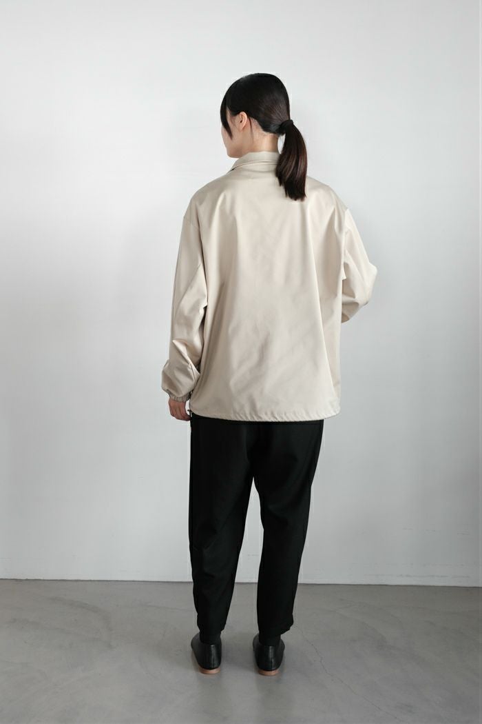 CULLNI クルニ Double Satin Half Zip Embroidery Patch Pullover(25AW