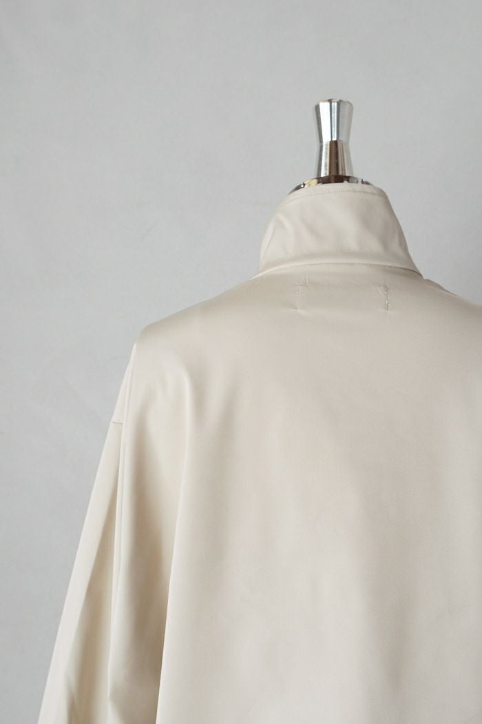 CULLNI クルニ Double Satin Half Zip Embroidery Patch Pullover(25AW