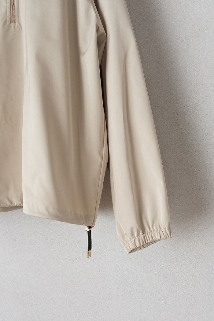 CULLNI クルニ Double Satin Half Zip Embroidery Patch Pullover(25AW