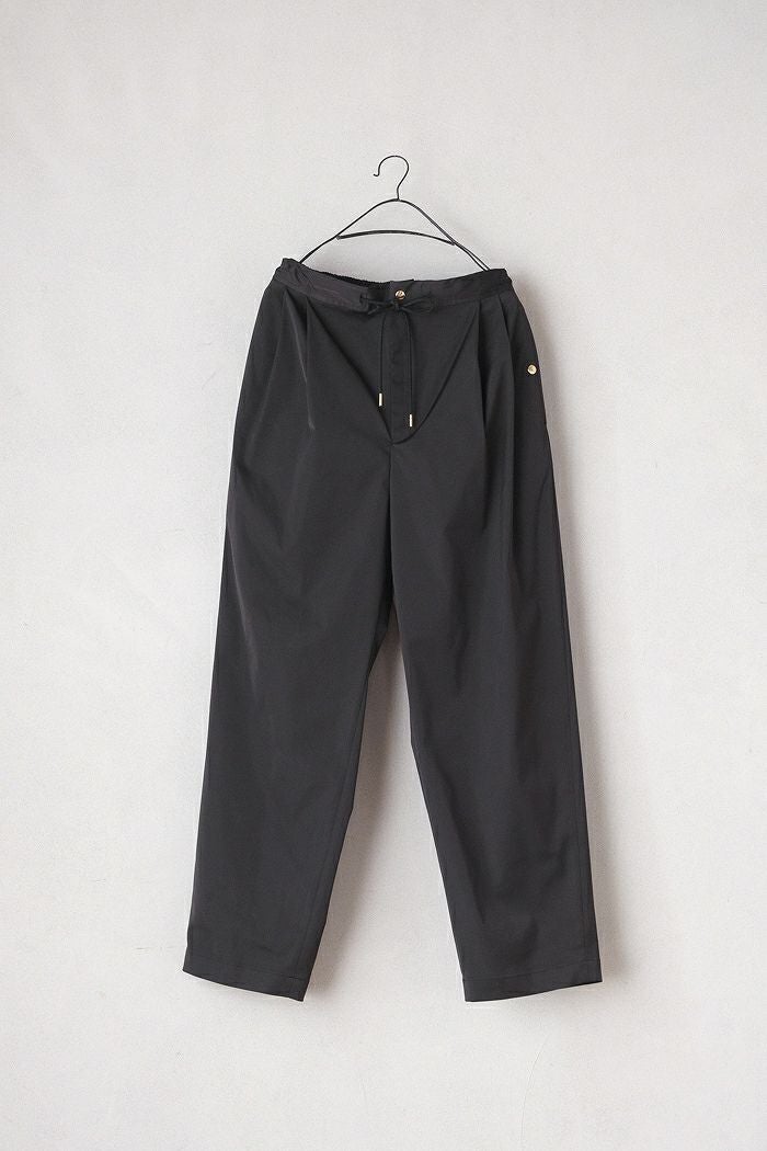 CULLNI クルニ Double Satin 2Tuck Drawstring Semi Wide Pants(25AW