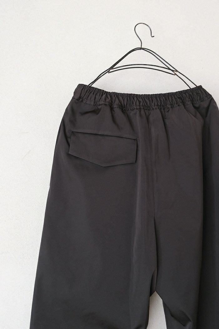 CULLNI クルニ Double Satin 2Tuck Drawstring Semi Wide Pants(25AW