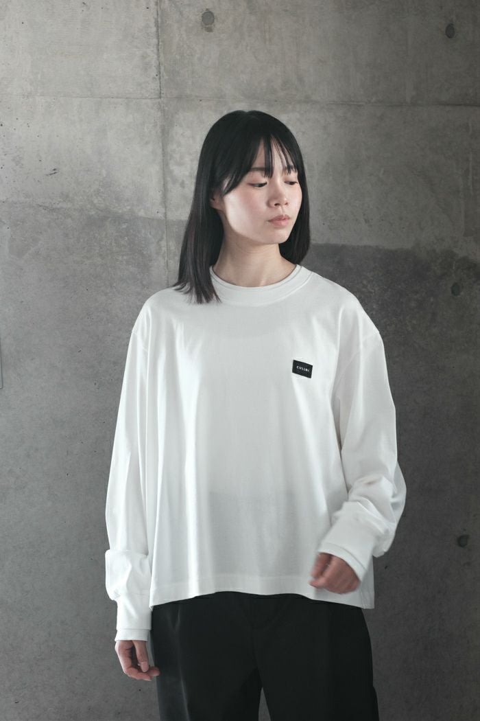 CULLNI クルニ Layerd Rib Embroidery Patch Sleeve Pullover(25AW