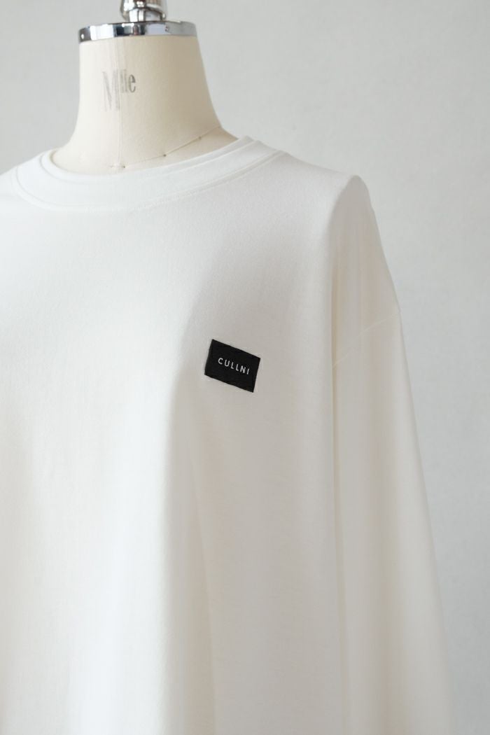 CULLNI クルニ Layerd Rib Embroidery Patch Sleeve Pullover(25AW