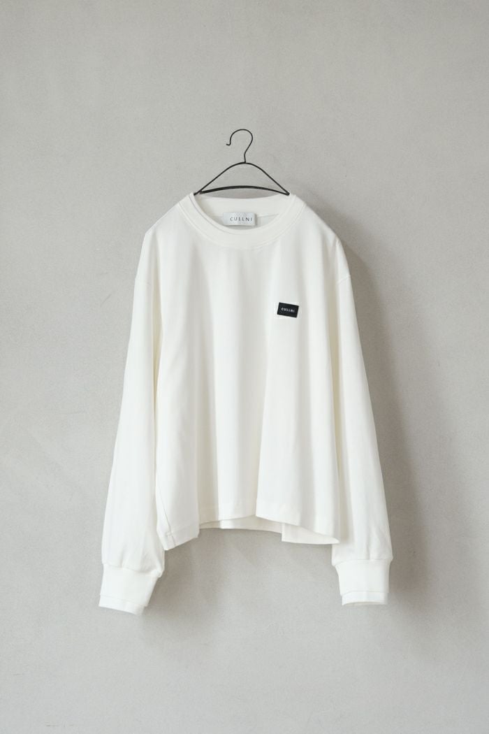 CULLNI クルニ Layerd Rib Embroidery Patch Sleeve Pullover(25AW