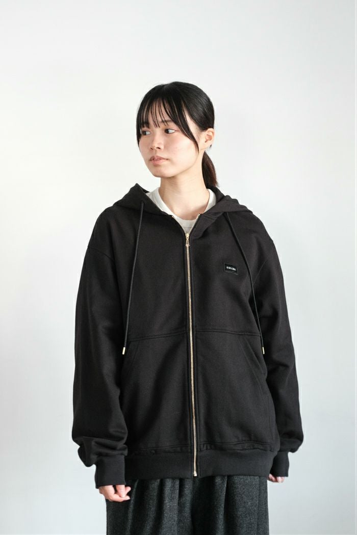 CULLNI クルニ French Terry Embroidery Patch Zip Up Hoodie(25AW