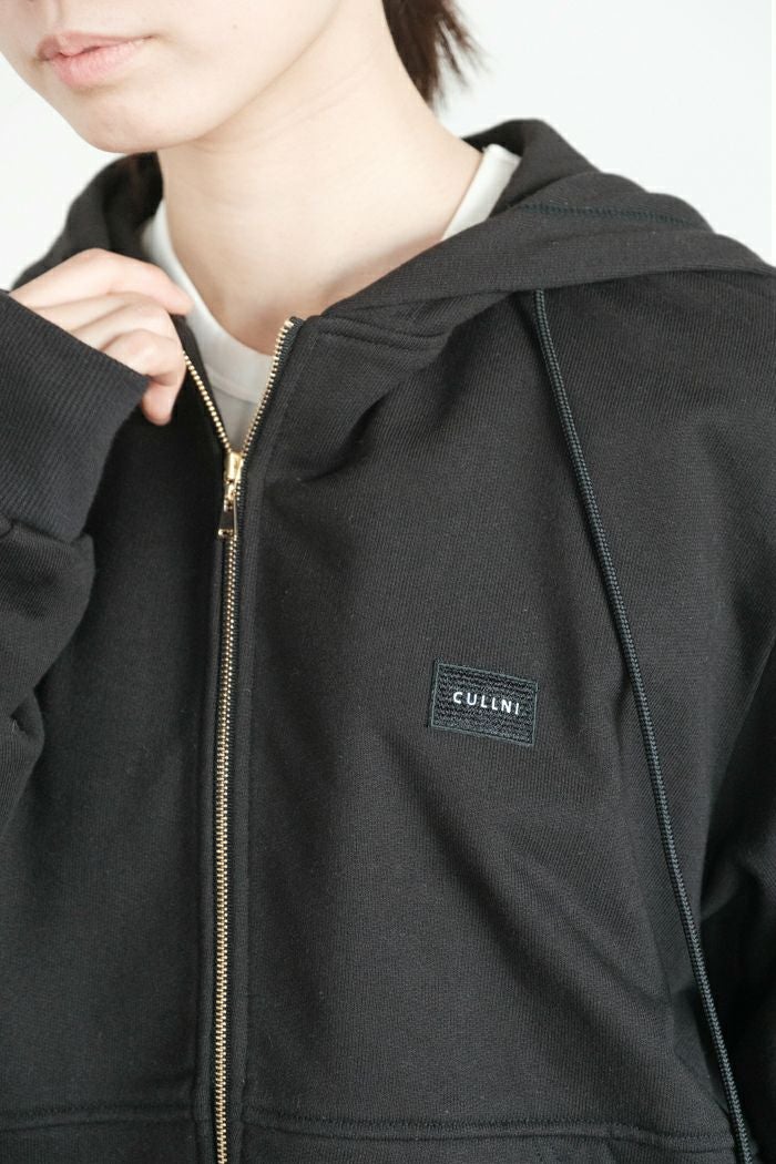 CULLNI クルニ French Terry Embroidery Patch Zip Up Hoodie(25AW