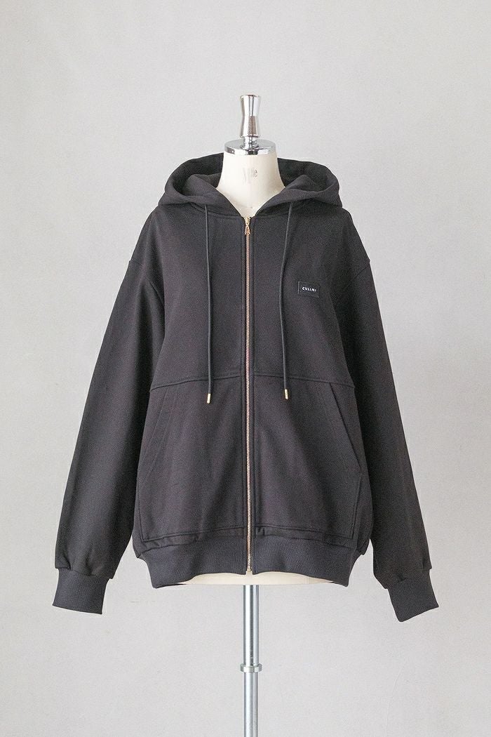 CULLNI クルニ French Terry Embroidery Patch Zip Up Hoodie(25AW