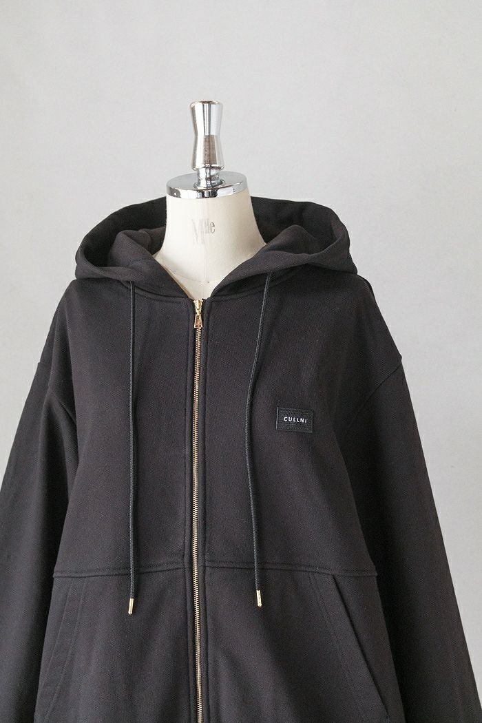 CULLNI クルニ French Terry Embroidery Patch Zip Up Hoodie(25AW