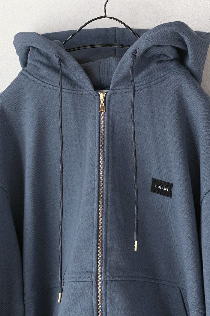 CULLNI クルニ French Terry Embroidery Patch Zip Up Hoodie(25AW