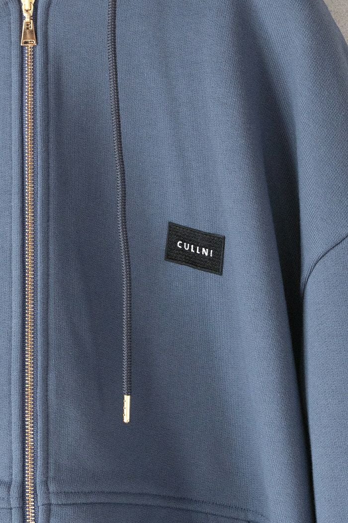 CULLNI クルニ French Terry Embroidery Patch Zip Up Hoodie(25AW