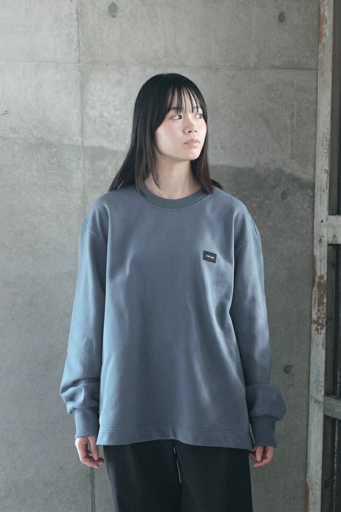 CULLNI クルニ French Terry Embroidery Patch Long Sleeve Pullover