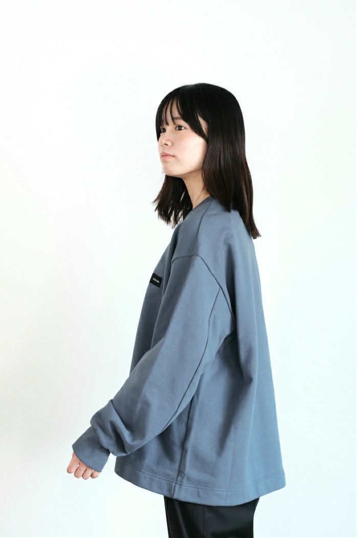 CULLNI クルニ French Terry Embroidery Patch Long Sleeve Pullover
