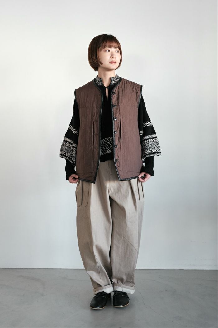 ASEEDONCLOUD アシードンクラウド Reversible uniform vest(25AW
