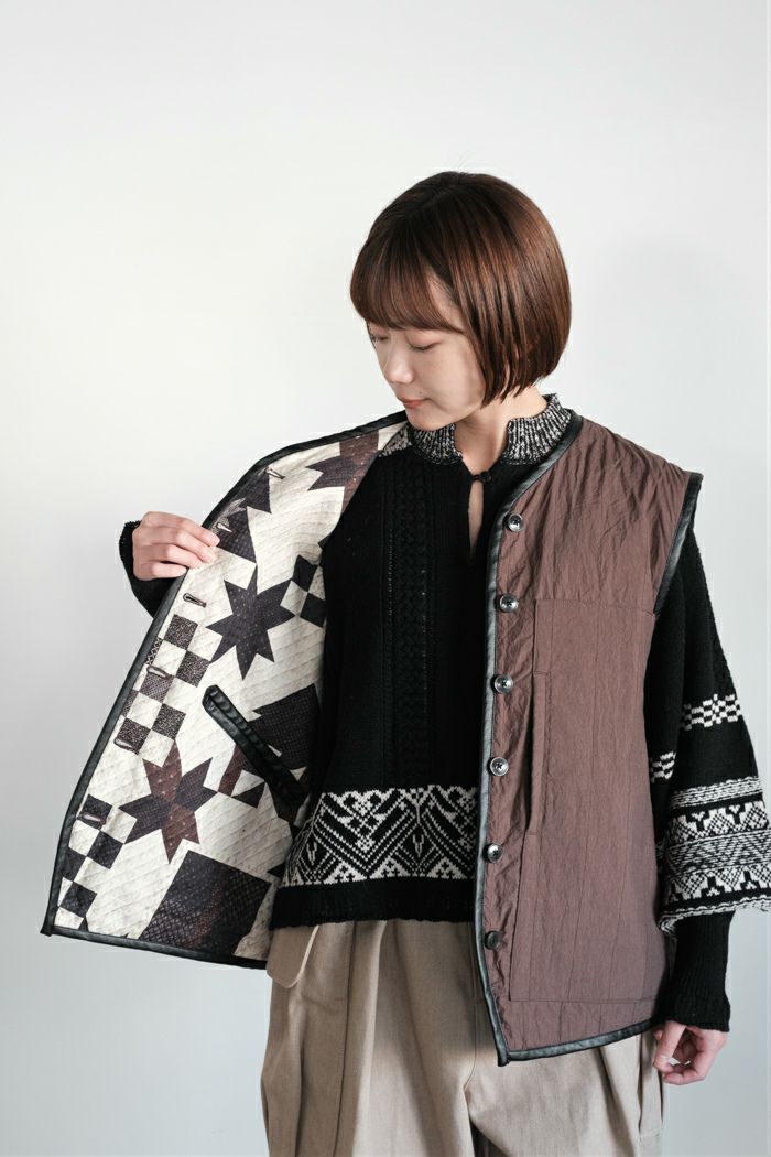 ASEEDONCLOUD アシードンクラウド Reversible uniform vest(25AW