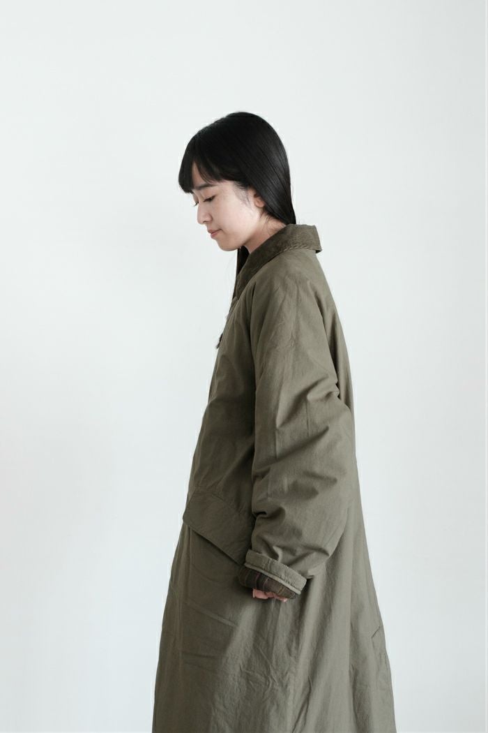 maison de soil メゾン ド ソイルPADDED 40s POPLIN FLANNEL LINING