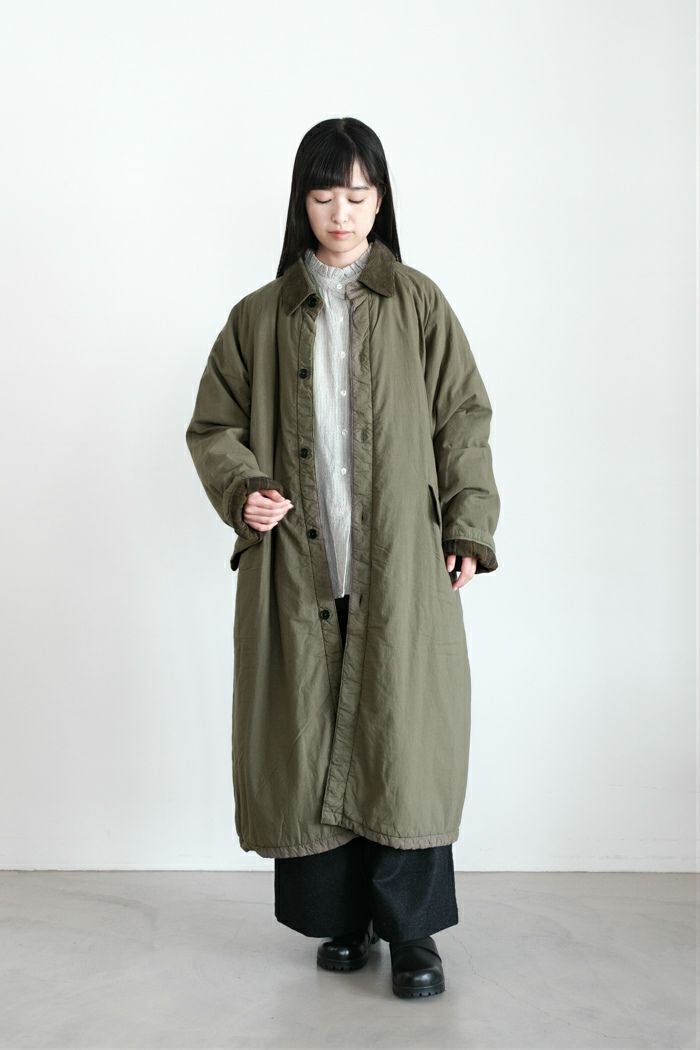 maison de soil メゾン ド ソイルPADDED 40s POPLIN FLANNEL LINING