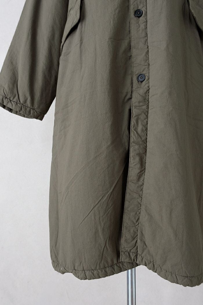 maison de soil メゾン ド ソイルPADDED 40s POPLIN FLANNEL LINING