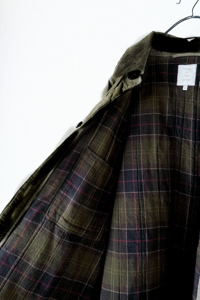 maison de soil メゾン ド ソイルPADDED 40s POPLIN FLANNEL LINING