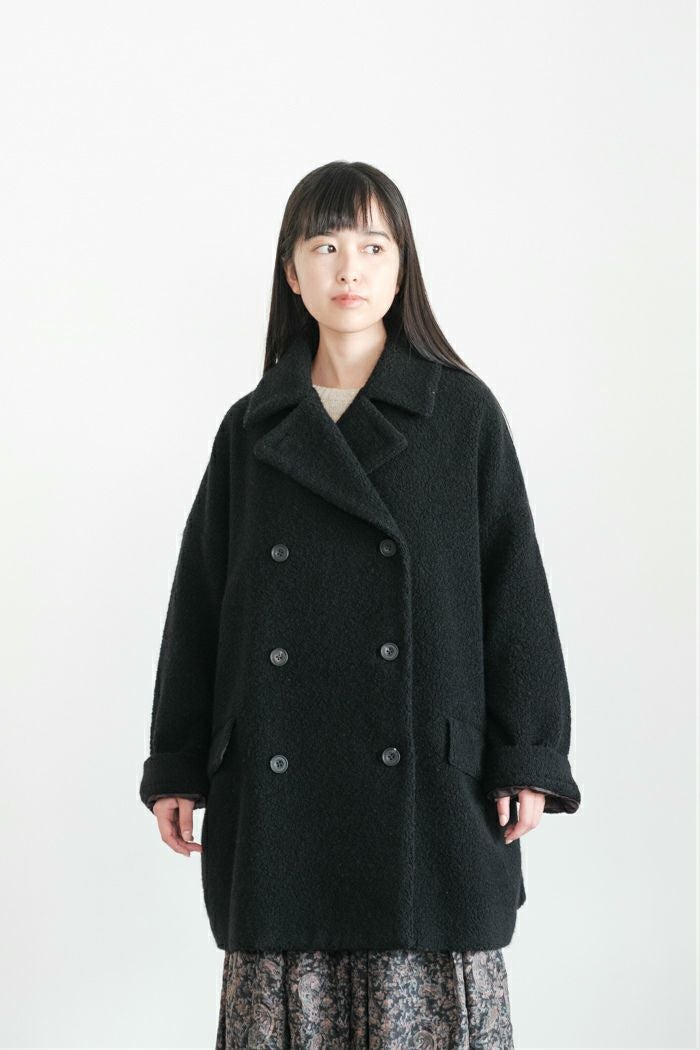 maison de soil メゾン ド ソイルRECYCLE BOA WOOL DOUBLE OVER COAT
