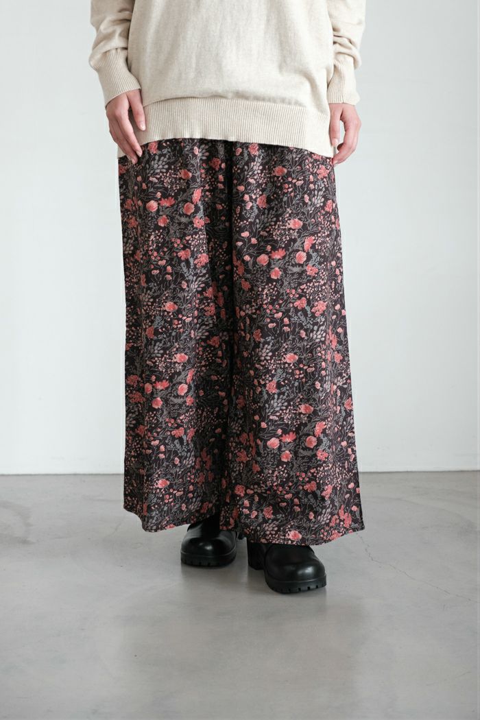 SOIL ソイル 60s CAMBRIC FLOWER PRINT WIDE EASY PANTS(25AW) | T.T.