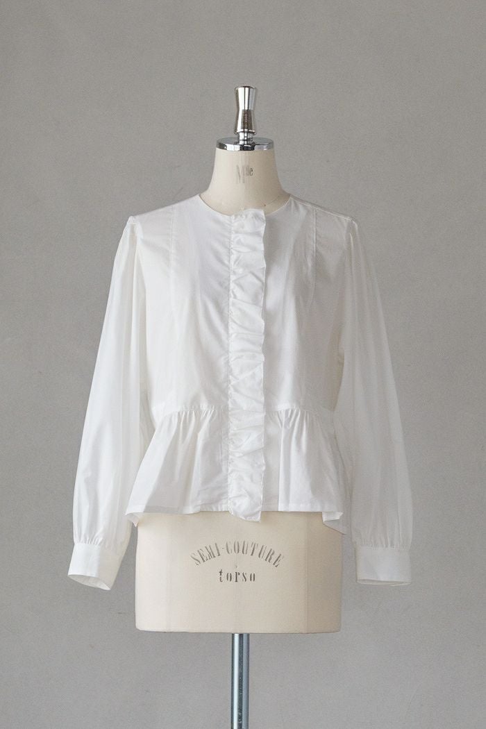 Porter des boutons ポルテデブトン フロントフリルブラウス(26SS 
