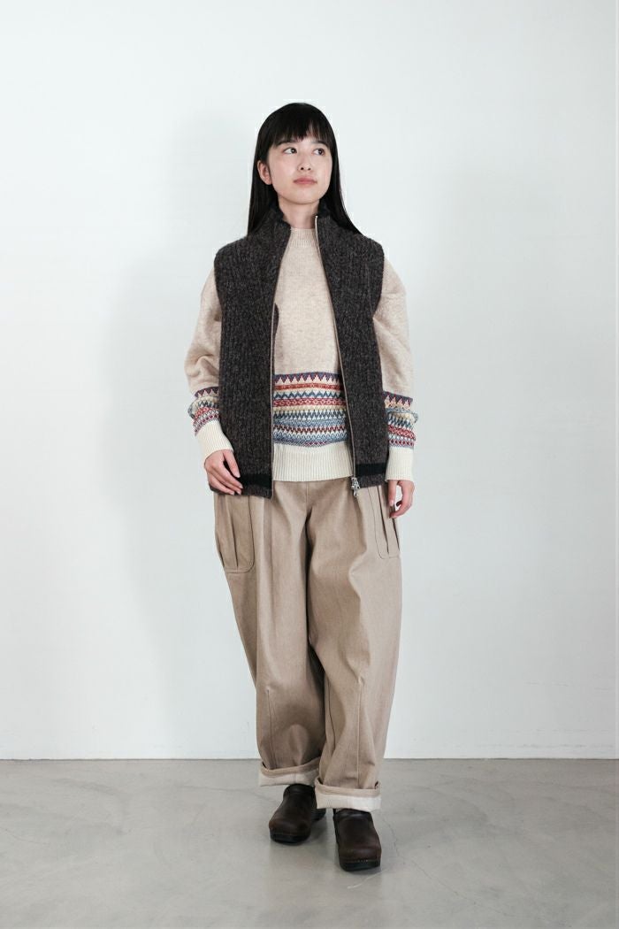 ASEEDONCLOUD アシードンクラウド Blushed knit vest(25AW) | T.T. GARRET