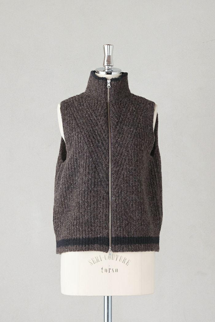 ASEEDONCLOUD アシードンクラウド Blushed knit vest(25AW) | T.T. GARRET
