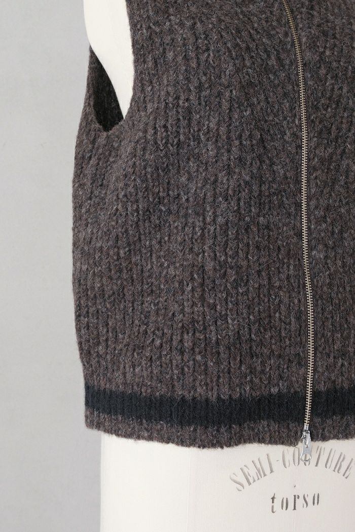 ASEEDONCLOUD アシードンクラウド Blushed knit vest(25AW) | T.T. GARRET