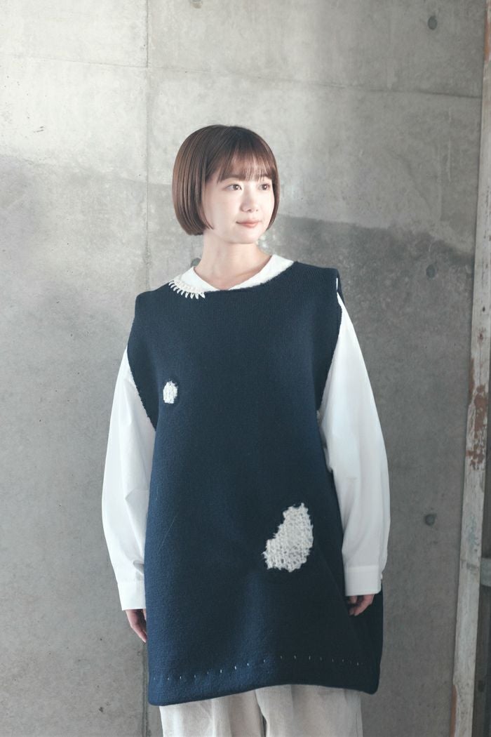 FIRMUM フィルマム リネン&コットンピンチェック ブルゾンシャツ(25SS