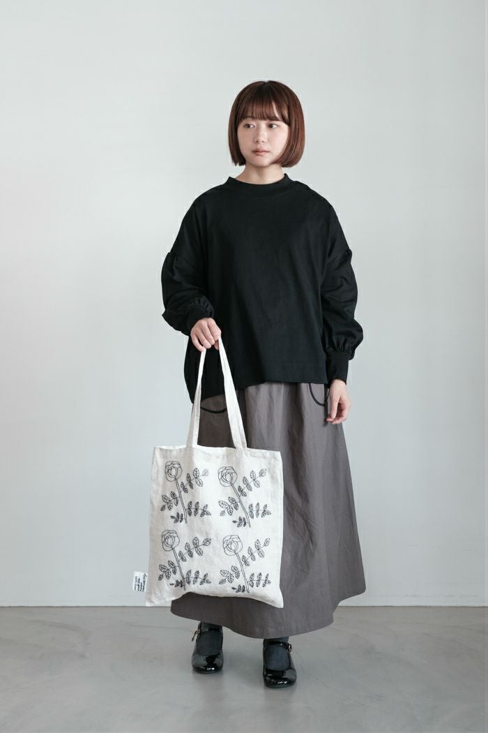 pot and tea ポットアンドティー バラの花トートバッグ(25AW) | T.T. 