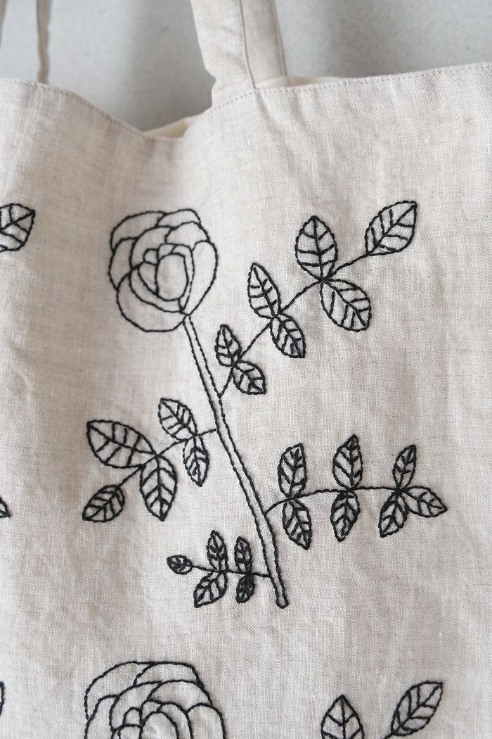 pot and tea ポットアンドティー バラの花トートバッグ(25AW) | T.T. 