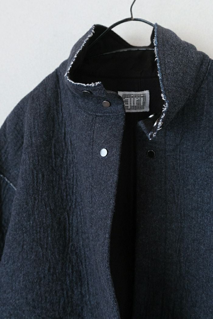 qiri キリ Denim/fleeceneedle punch over jacket(25AW) | T.T. GARRET