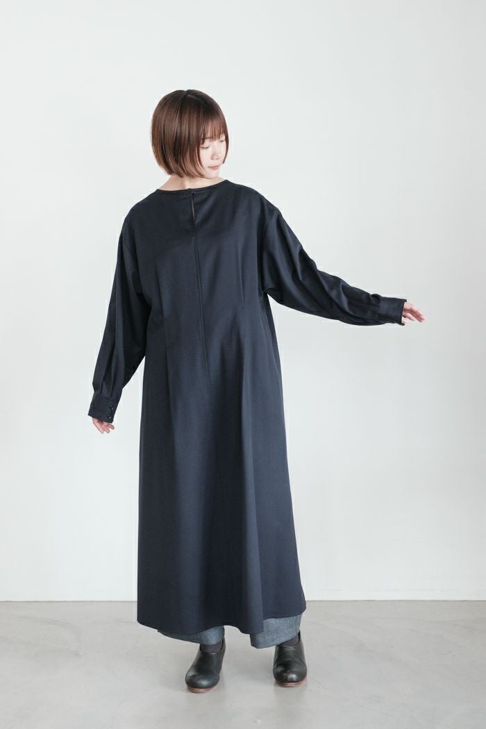 yuni ユニ スーパー140ウール タックワンピース(25AW） | T.T. GARRET