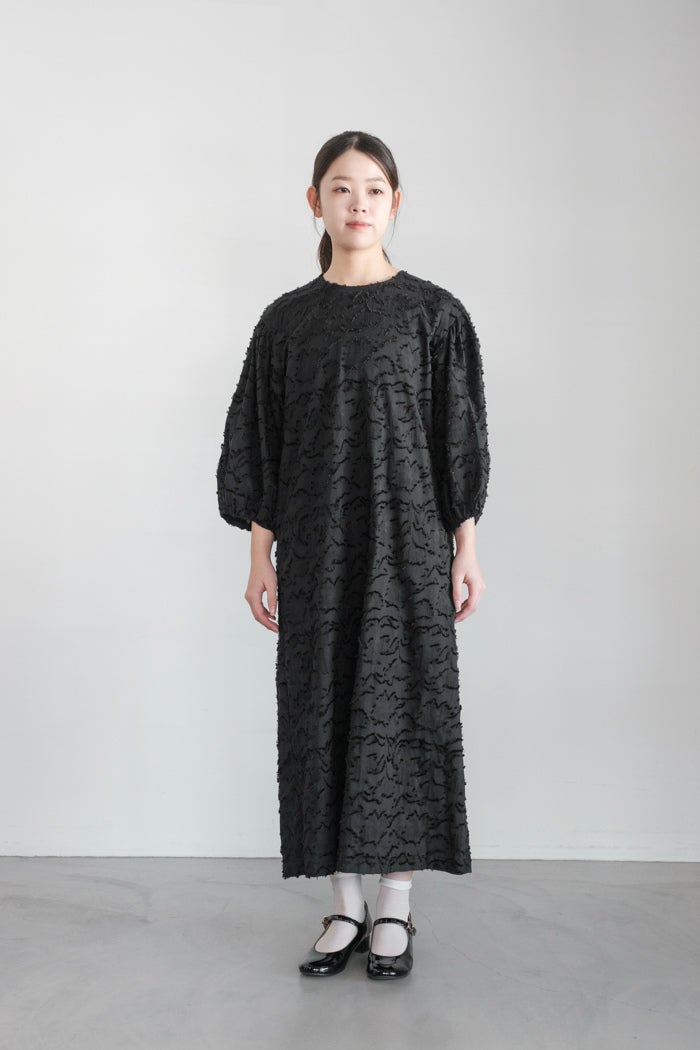 e'ternite' de Soi-e エテルニテドゥソワ 木版プリントロングワンピ―ス