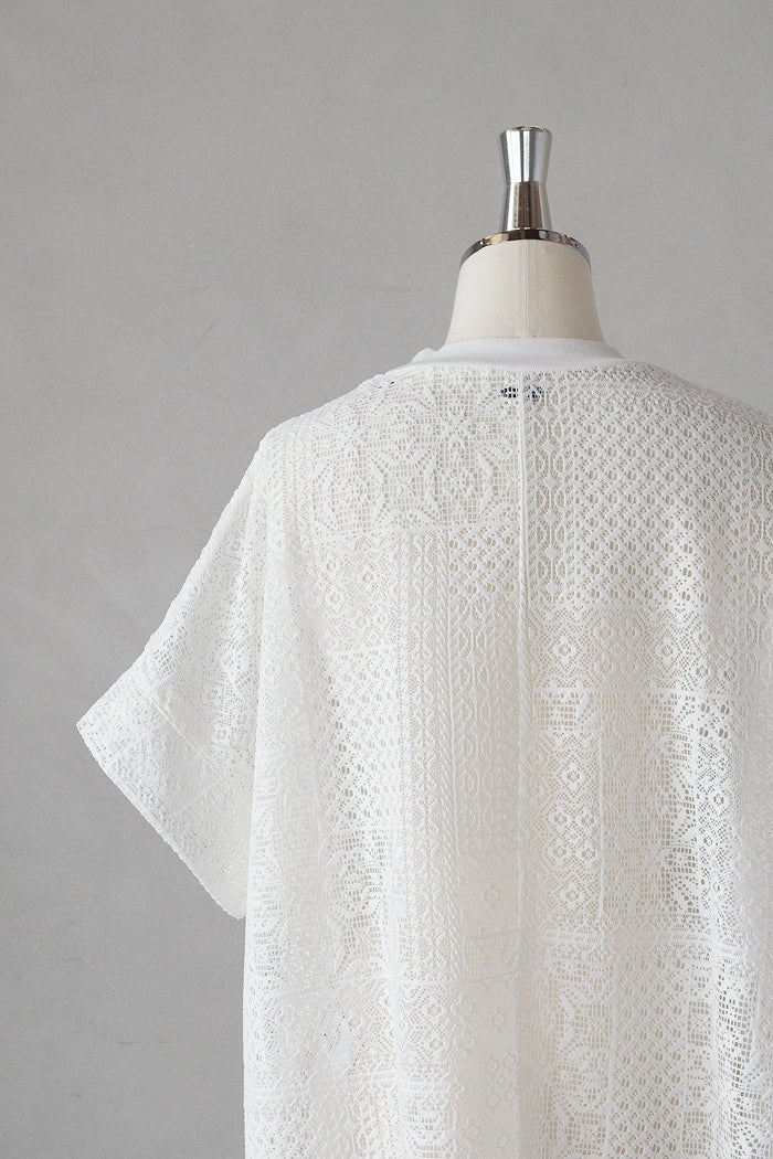 TISSU ティシュ パッチワークレース モックネックドルマンT(26SS