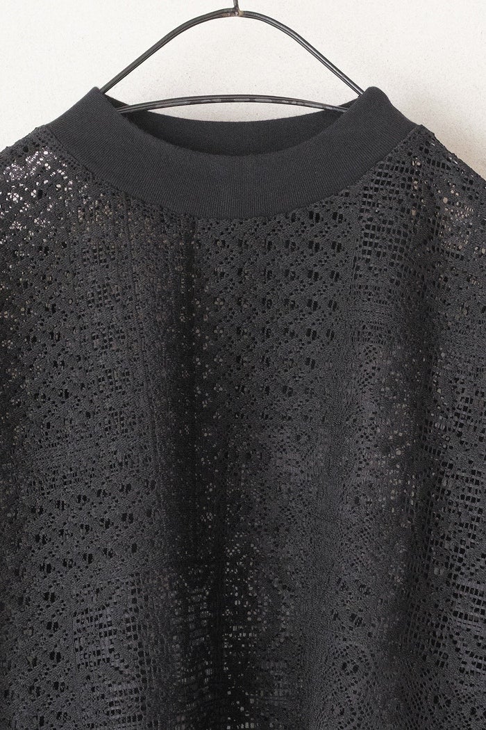 TISSU ティシュ パッチワークレース モックネックドルマンT(26SS