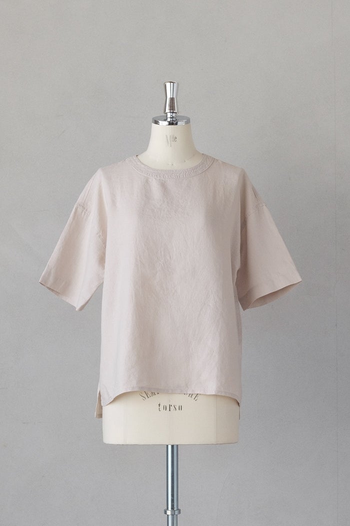 TISSU ティシュ フレンチリネン バックボタンシャツ(26SS/basic